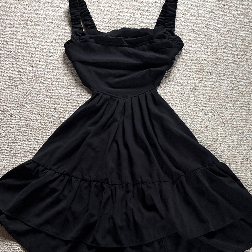 Elegant Black backless Dress